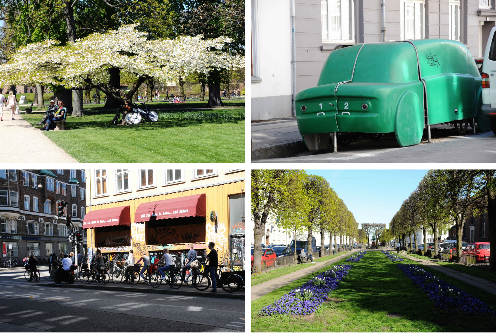 Rosenborg Have, Bikes Garage, Traffic Jam, Sankt Annæ Plads
