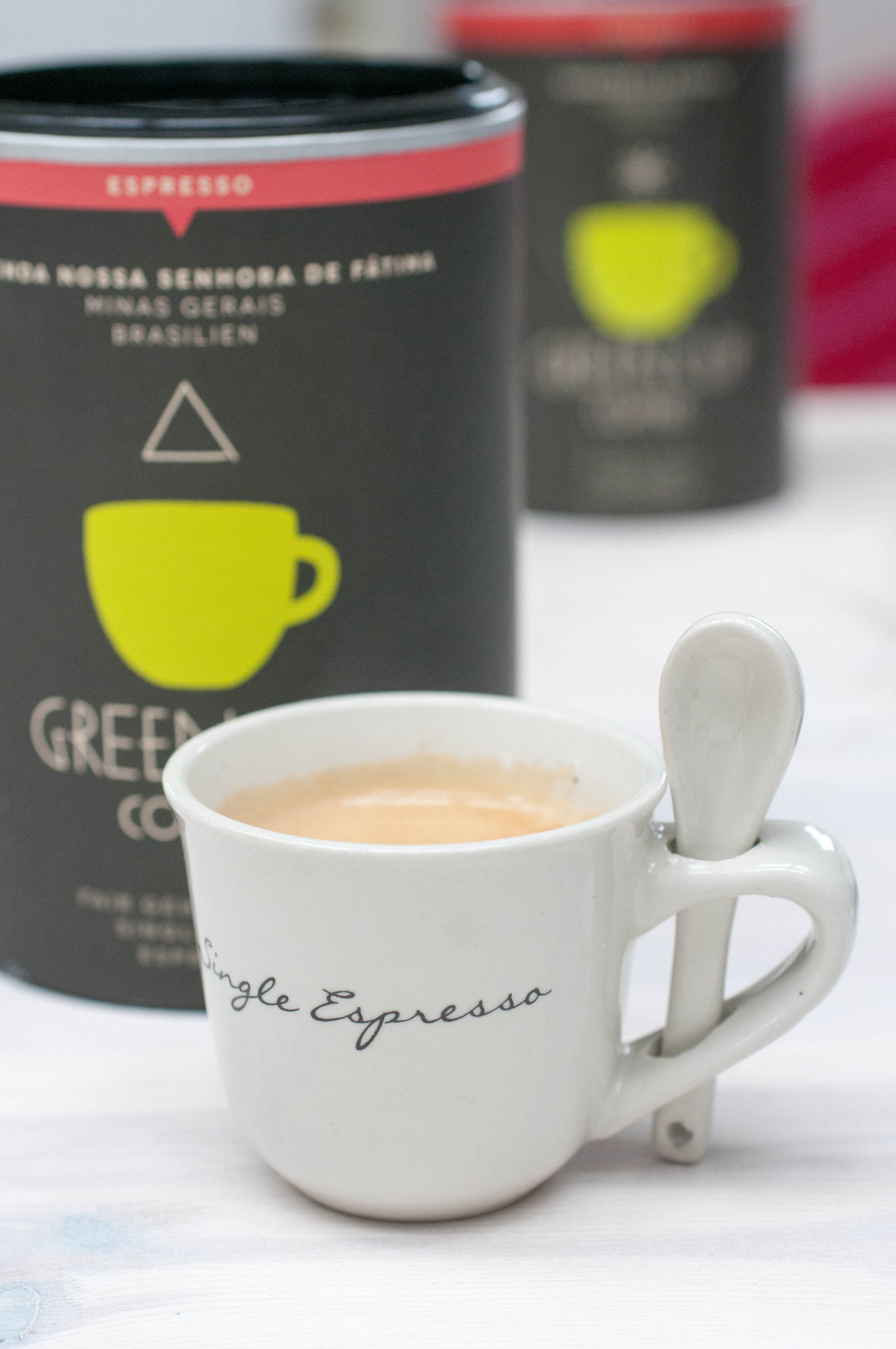 Single Espresso Green Coffee Cup