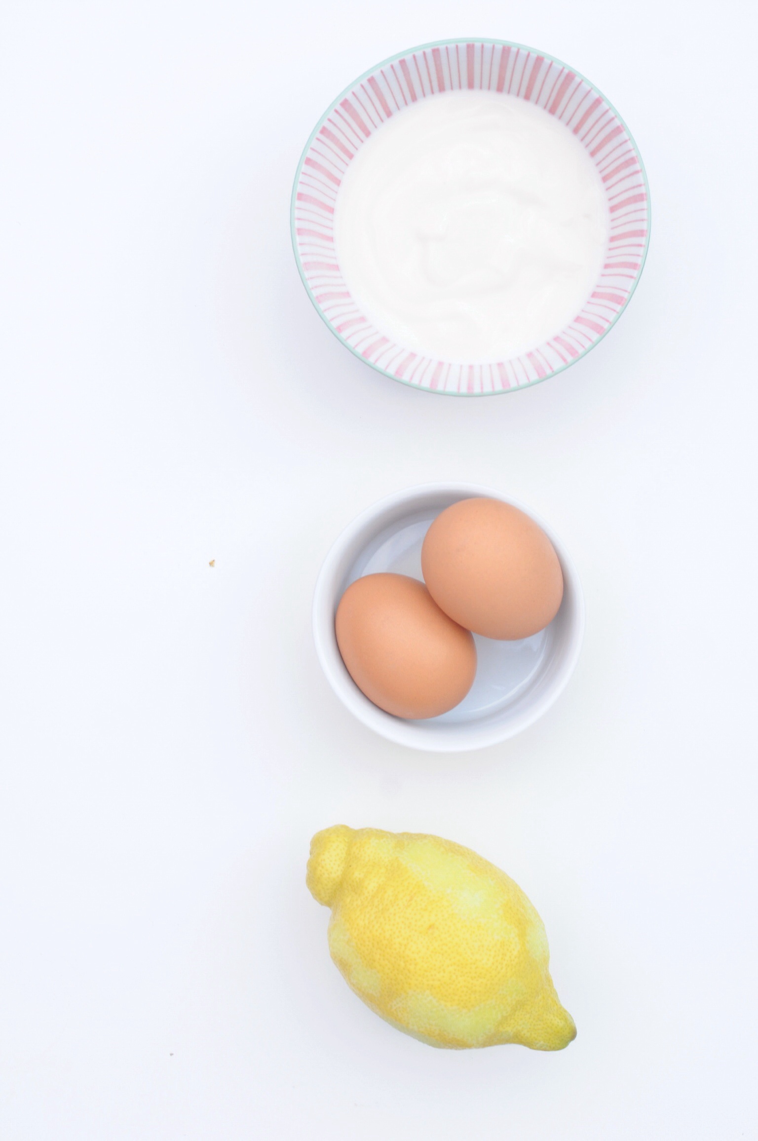 Sojajoghurt Eier Zitrone