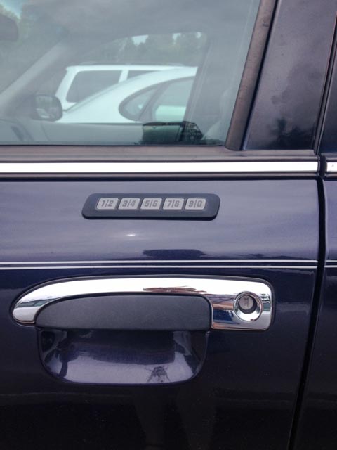 Car Door numbers