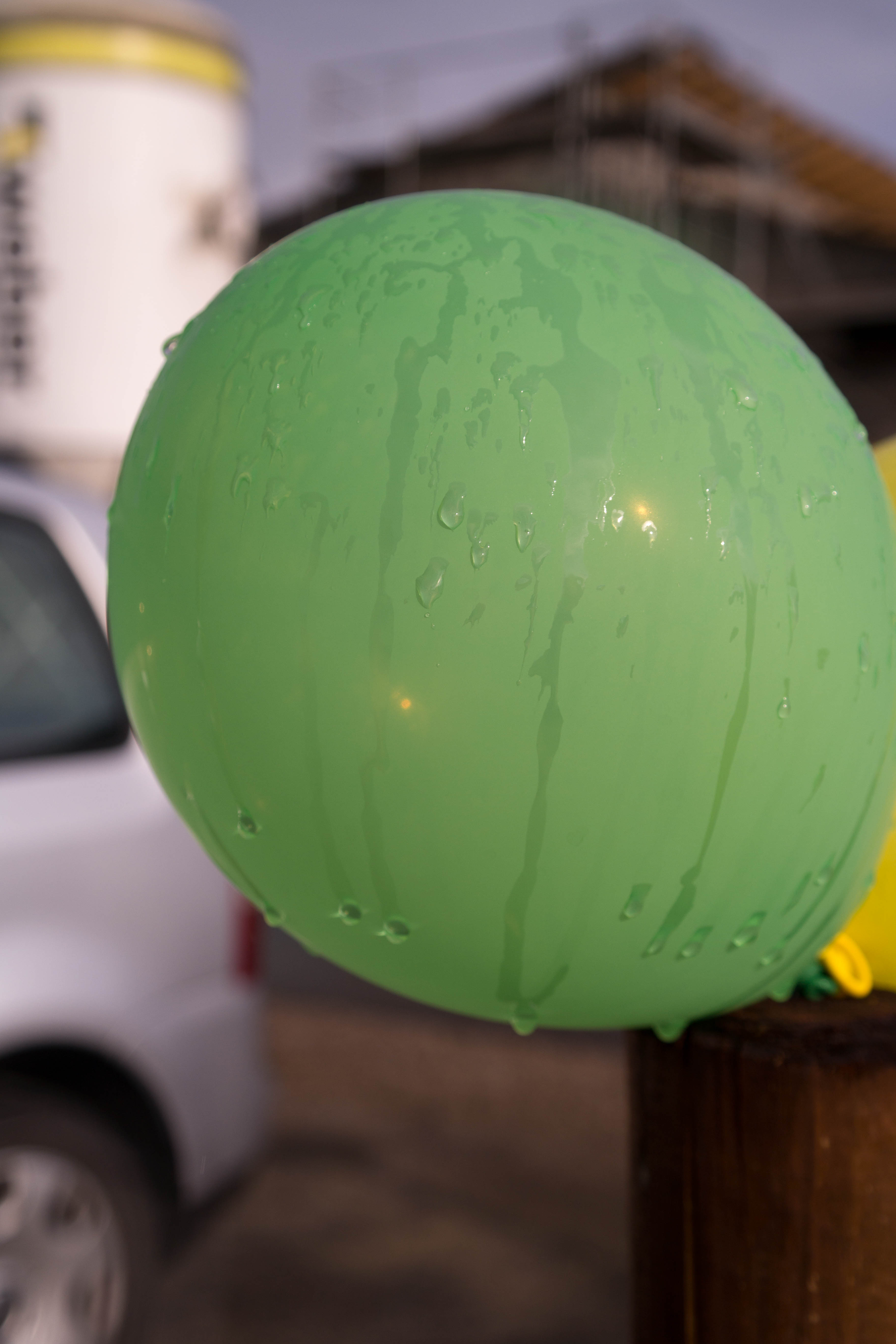 grüner Luftballon
