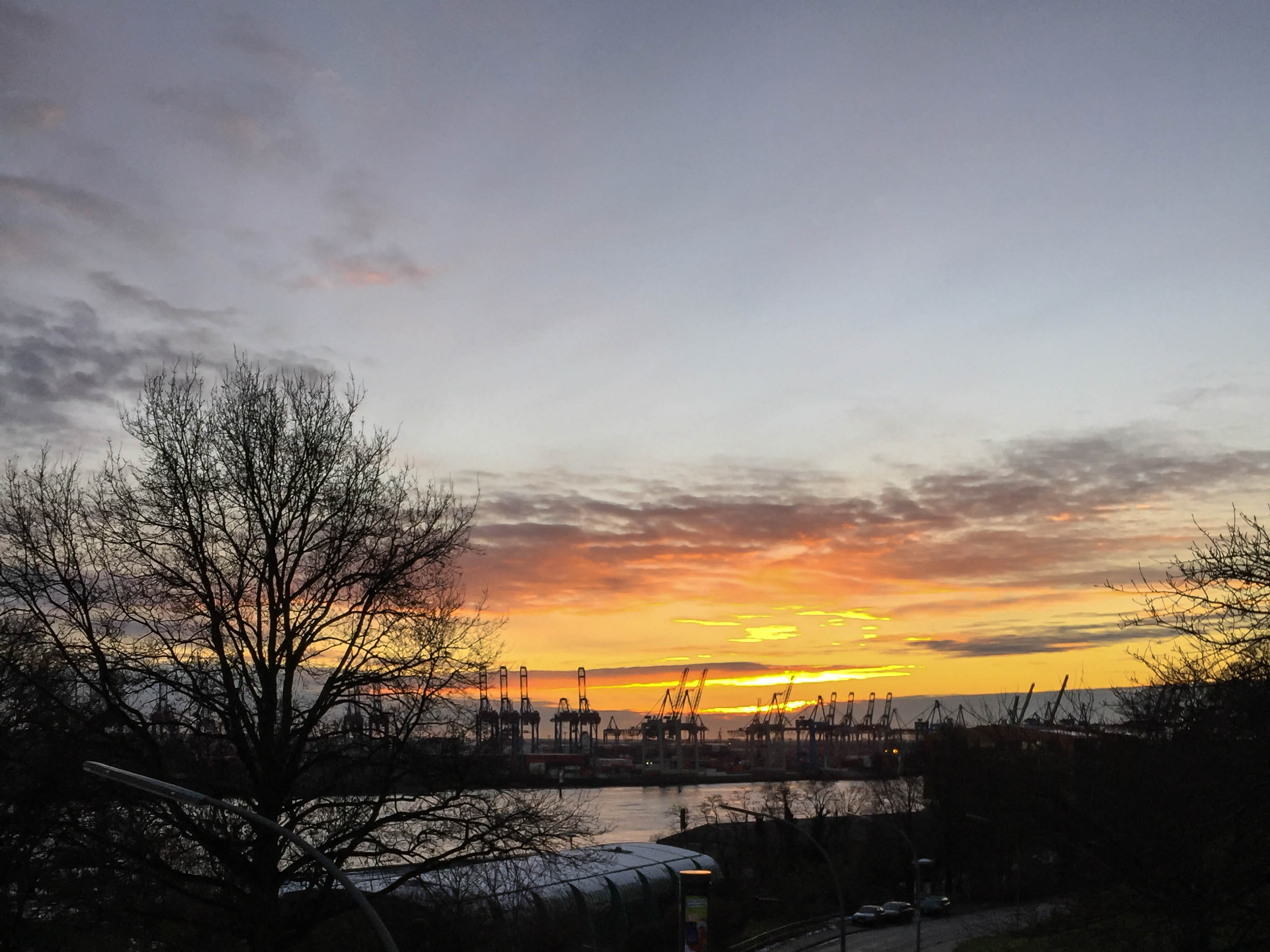 Sonnenuntergang Elbe