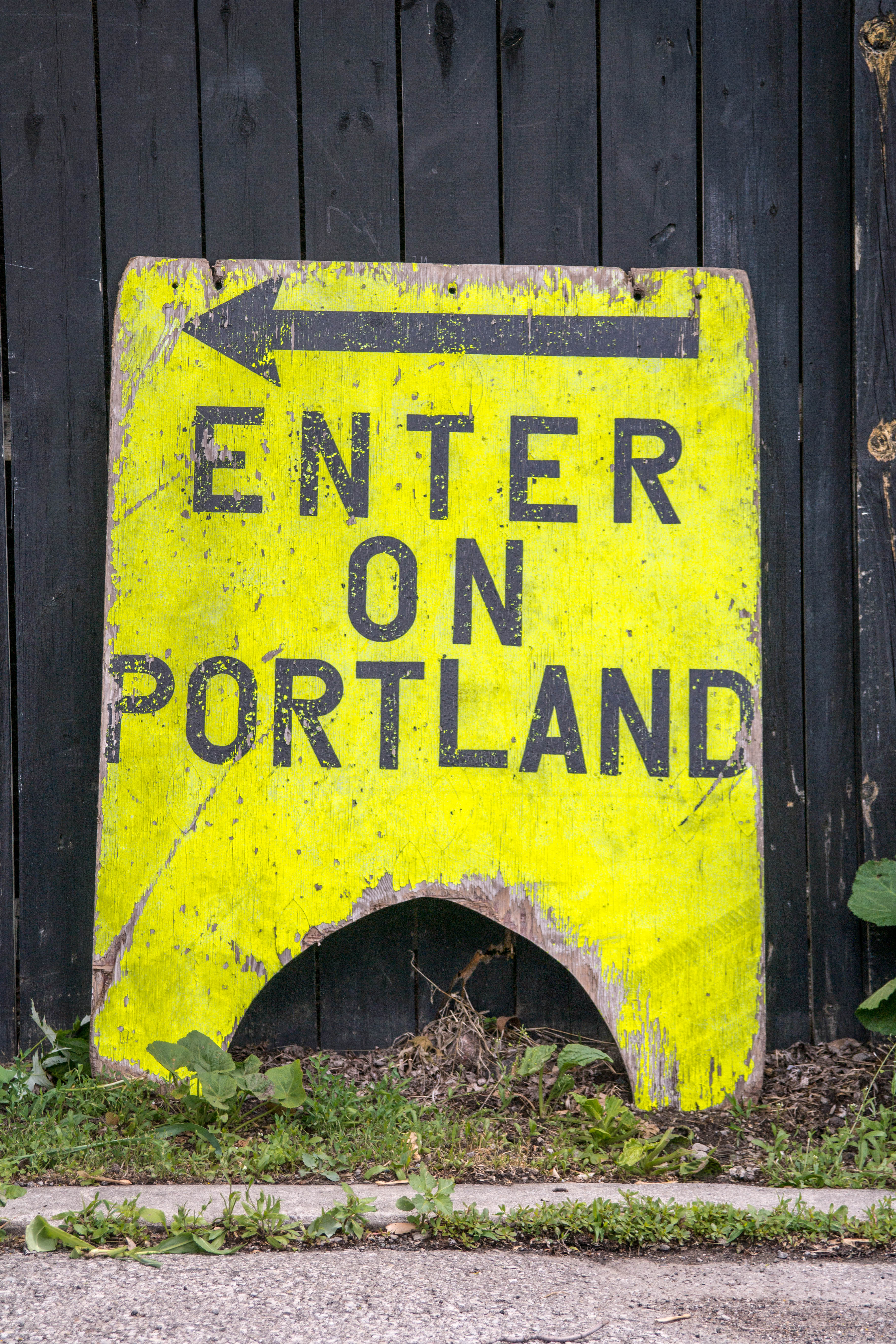 Enter on Portland Sign Toronto 
