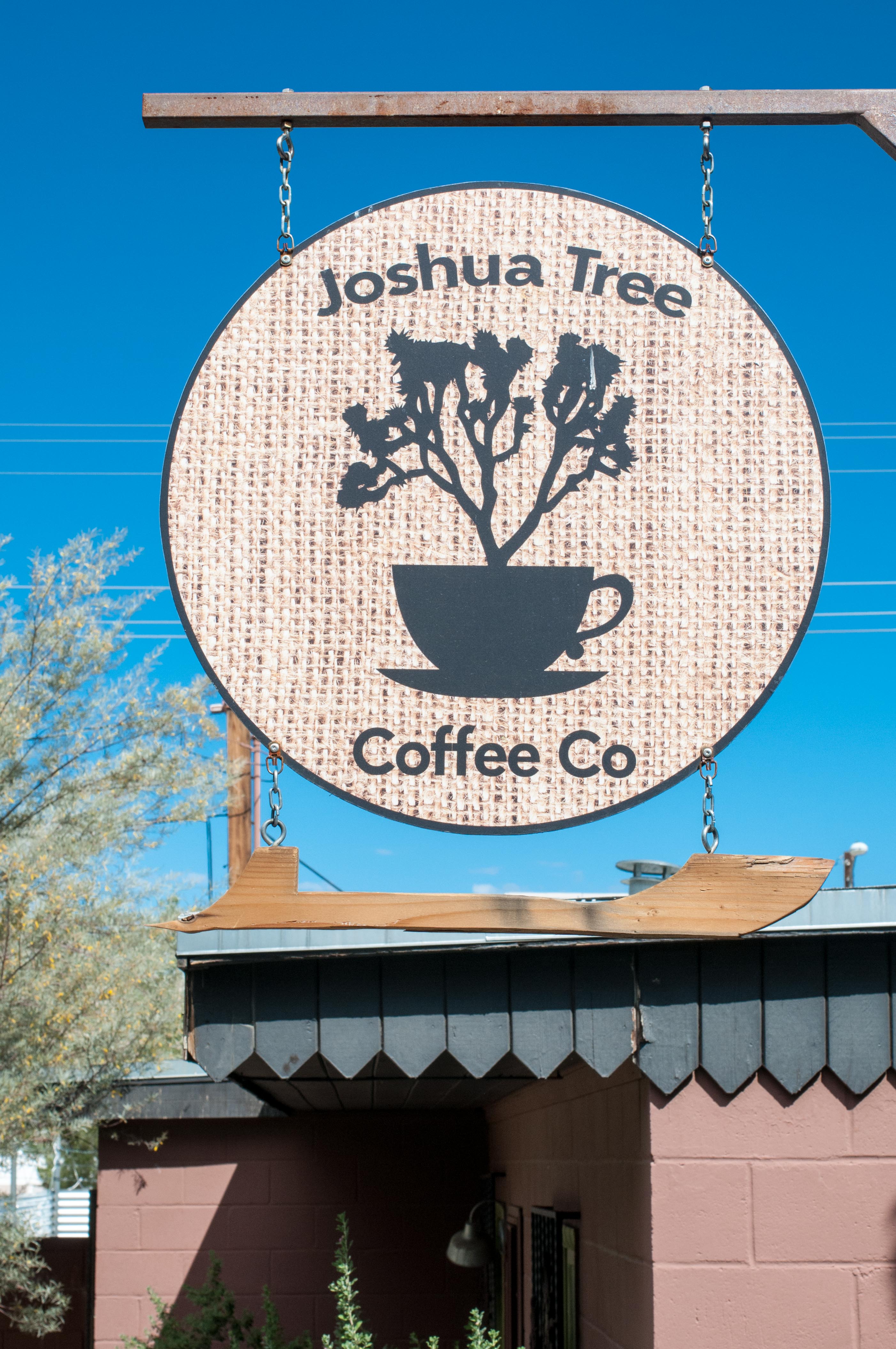 Joshua tree coffee co sign