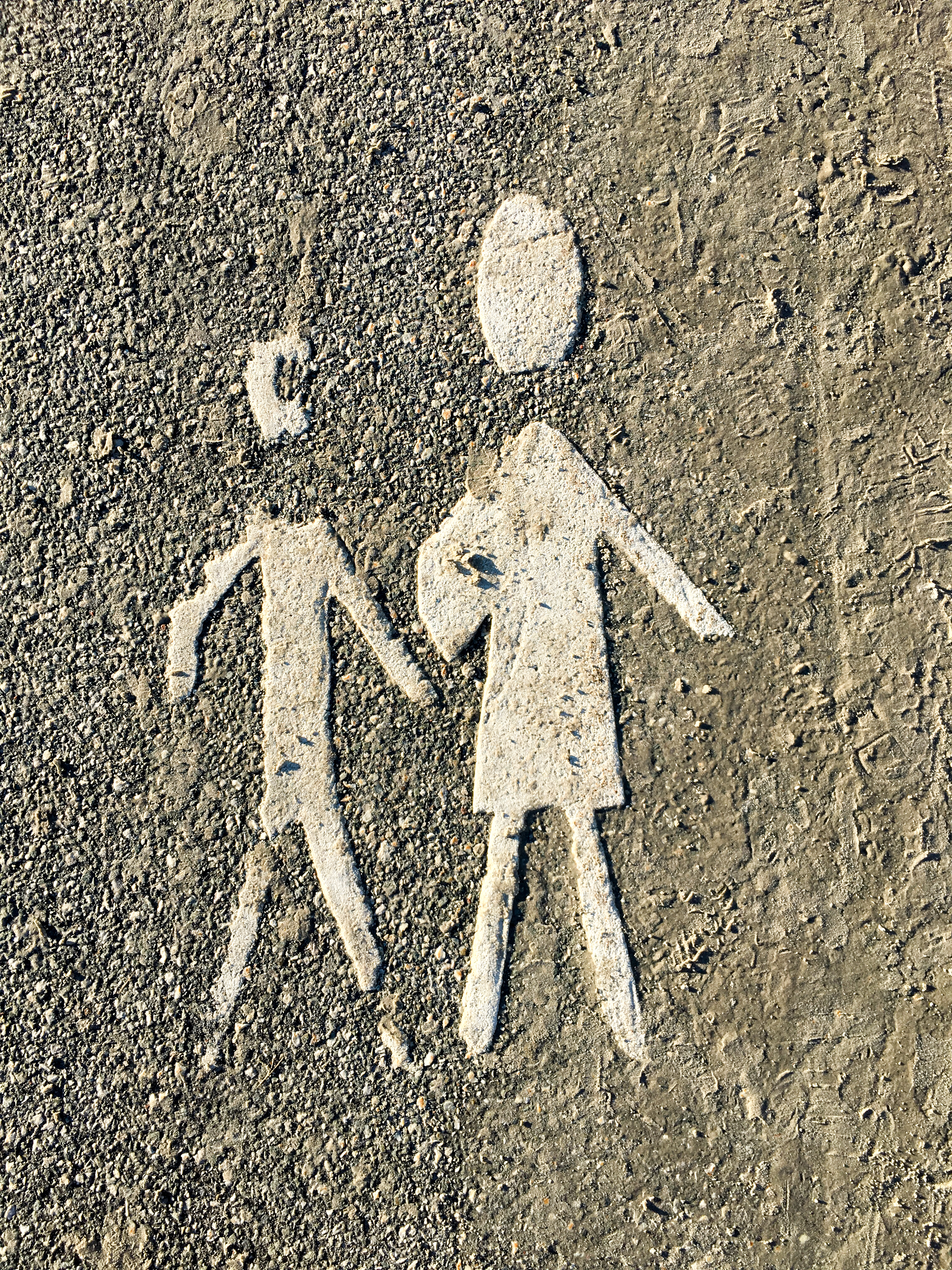 Piktogramm auf Straße